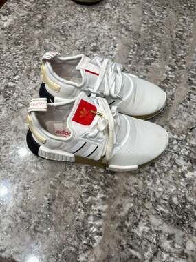 adidas NMD R1 United By Sneakers Tokyo White Gold Red